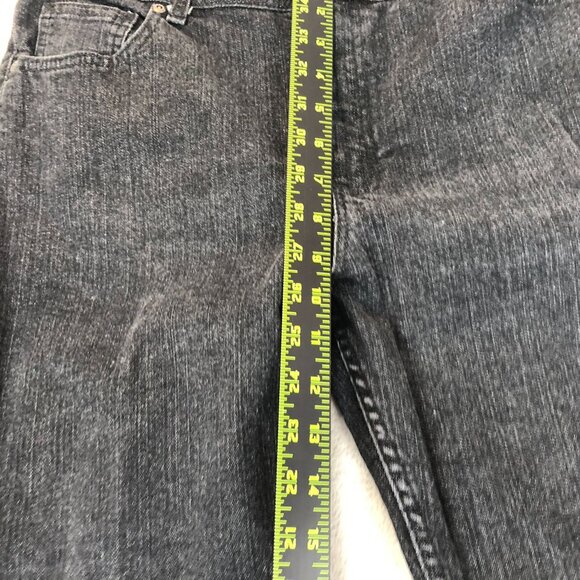 Riders By Lee Women's Jeans 22W Black Denim Mid Rise Skinny Classic Casual Y2K - Picture 8 of 16